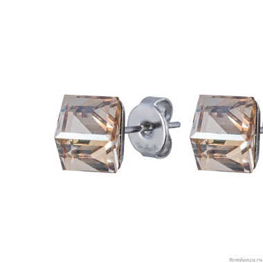 Пусеты Fiore Luna, Crystal Champagne, SWE0127/2 CH S Пусеты Fiore Luna, Crystal Champagne, SWE0127/2 CH S